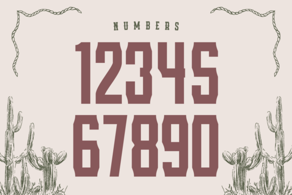Horse Cowboy Font PNG with transparent background - Preview 2