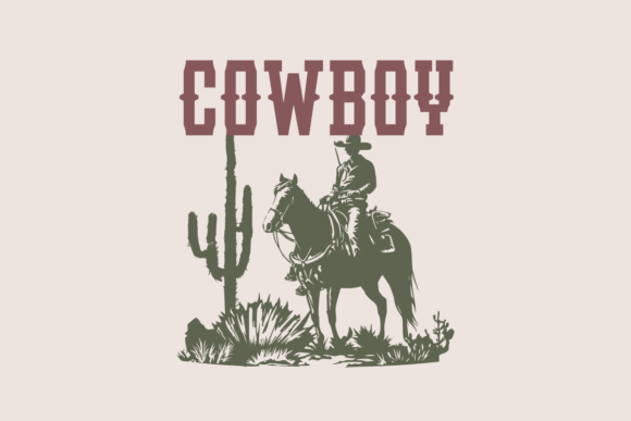 Horse Cowboy Font PNG with transparent background - Preview 3