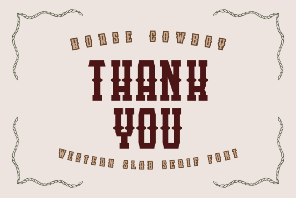 Horse Cowboy Font PNG with transparent background - Preview 5