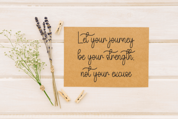 Journaling Font PNG with transparent background - Preview 4