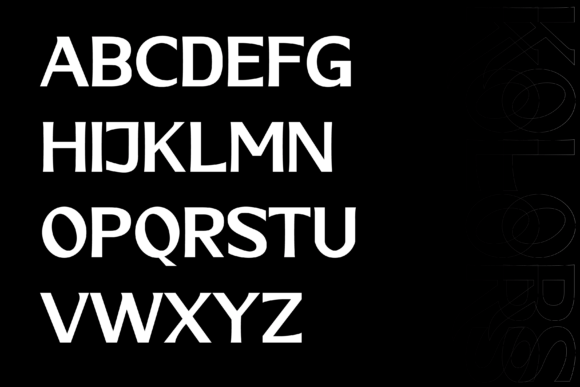 Kolors Font PNG with transparent background - Preview 3