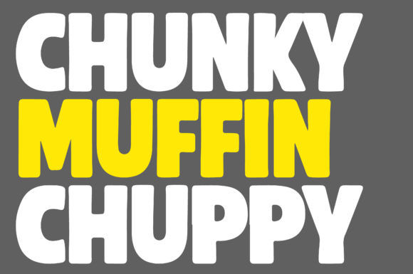 Muffin Font PNG with transparent background - Preview 4