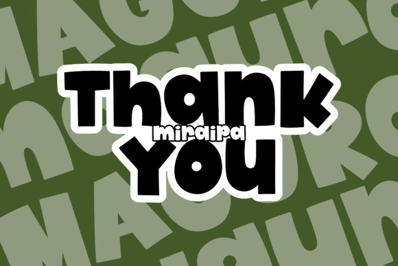 Maguro Font PNG with transparent background - Preview 5