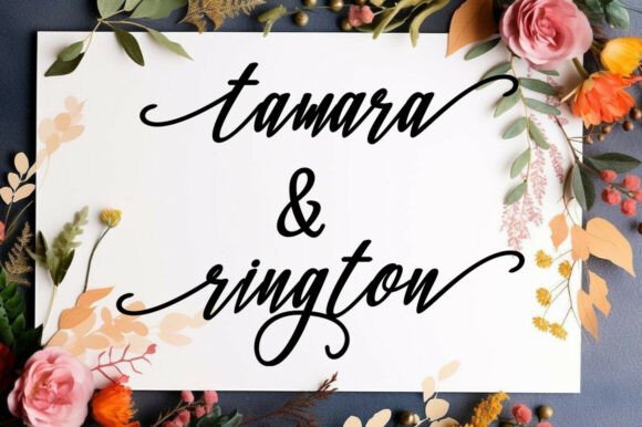 Mariathi Script 1 Font PNG with transparent background - Preview 2