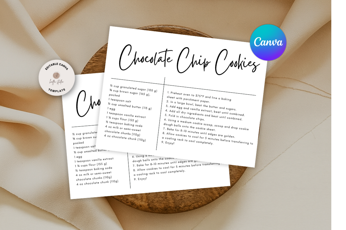 Minimalist Recipe Request Card Template