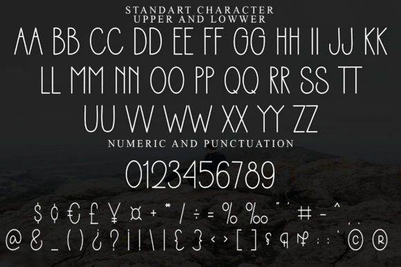 Modern Minimalist Font PNG with transparent background - Preview 4