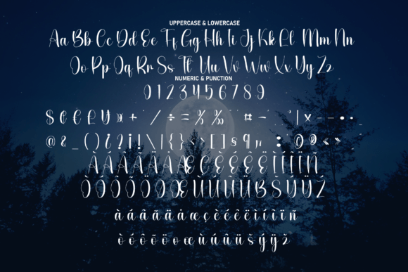 Moonlight Disney Font PNG with transparent background - Preview 6