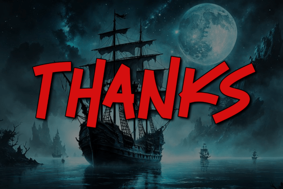 Pirate Hunter Font PNG with transparent background - Preview 4
