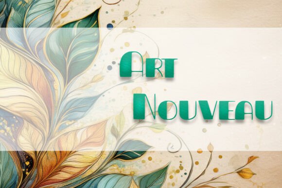 Art Nouveau Font - Preview 1