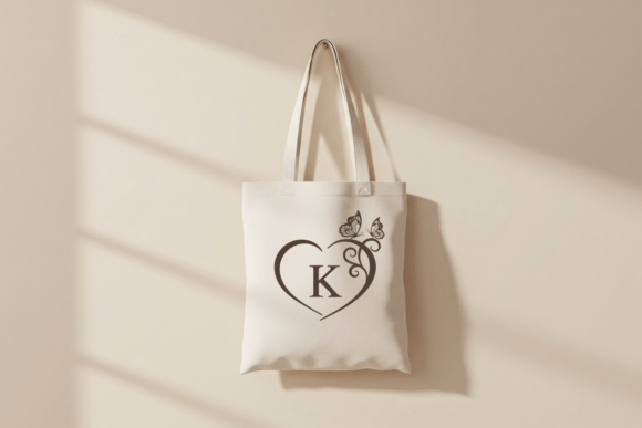 Butterfly Heart Monogram Font - Preview 1