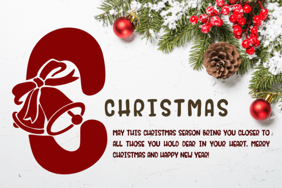 Christmas Bells Font - Preview 1