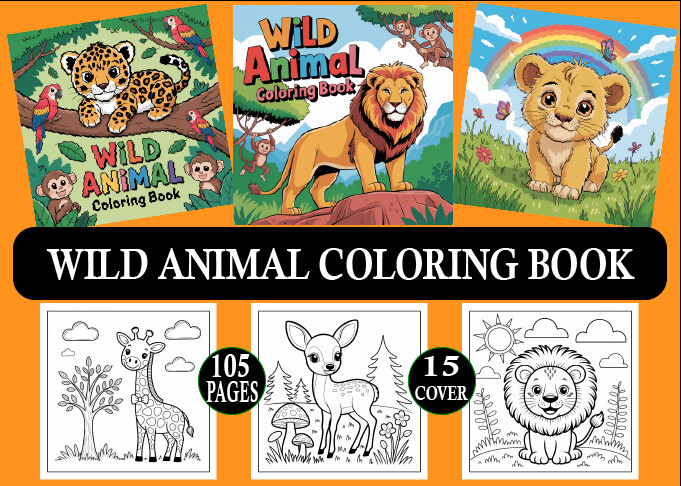 Cute Wild Animal Coloring Pages for Kids