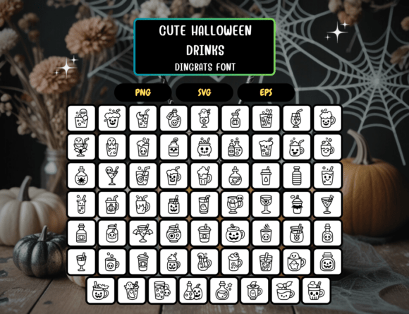 Cutehalloweendrinks Regular Font - Preview 4