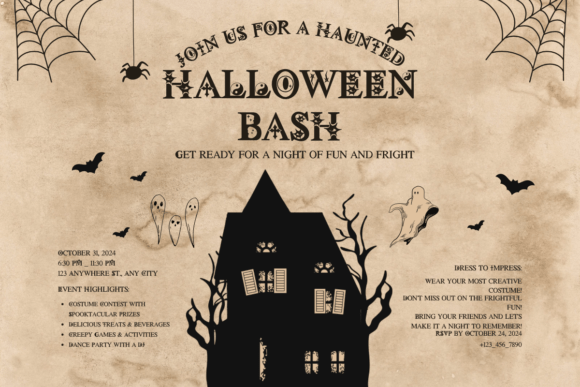 Ghostly Grimoire Font PNG with transparent background - Preview 3