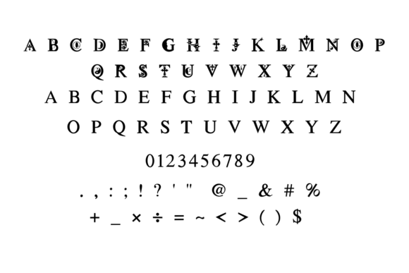 Ghostly Grimoire Font PNG with transparent background - Preview 5