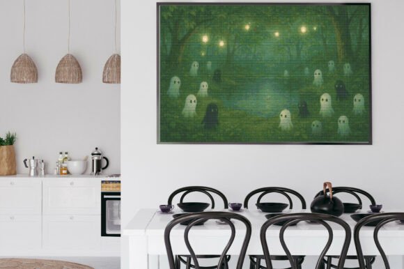 Halloween Enchanted Ghostly Pond