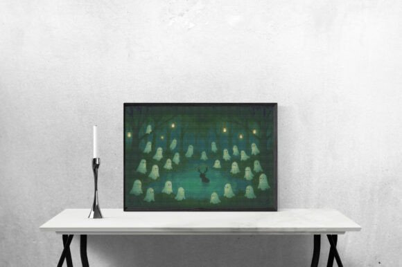 Halloween Ghostly Forest Gathering