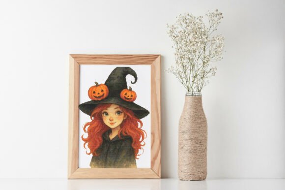 Halloween Pumpkin Charm Witch