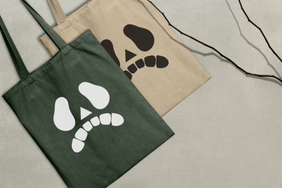Halloween Scary Face Font PNG with transparent background - Preview 1