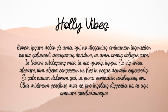 Holly Vibes Font PNG with transparent background - Preview 2