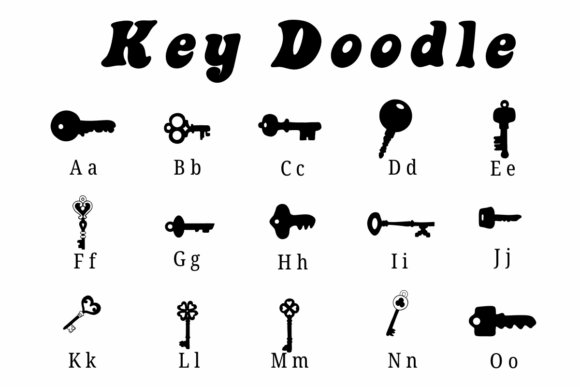 Key Doodle Font - Preview 1