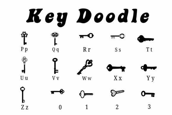 Key Doodle Font - Preview 2