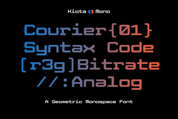 Kiota Mono Font - Preview 1