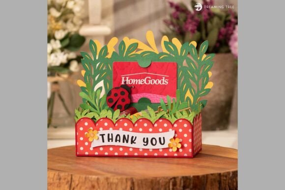 Lady Bug Treat Holder SVG Summer 3D SVG Craft By Dreaming Tree