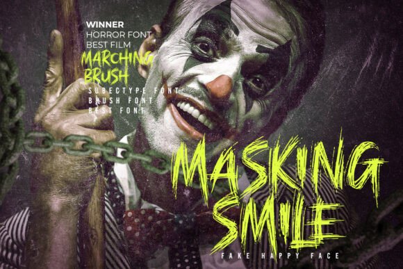 Marching Brush Font PNG with transparent background - Preview 2