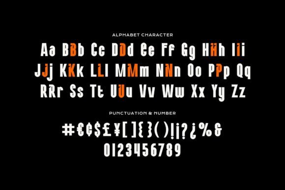 Roginds Font PNG with transparent background - Preview 3