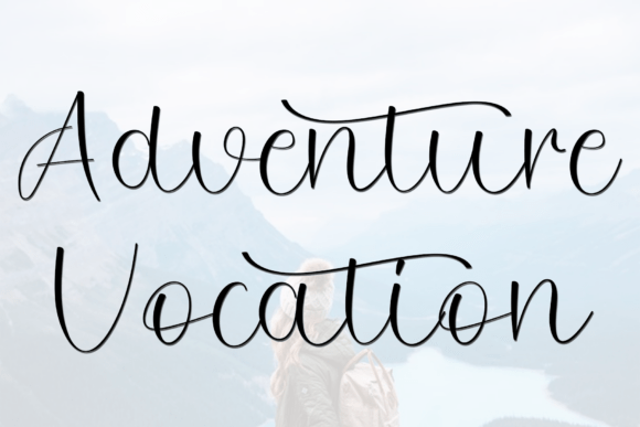 Adventure Signature Font PNG with transparent background - Preview 2