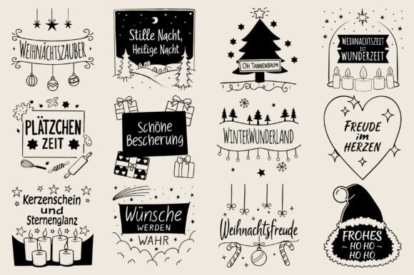 German Weihnachten, Sayings Plotterdatei