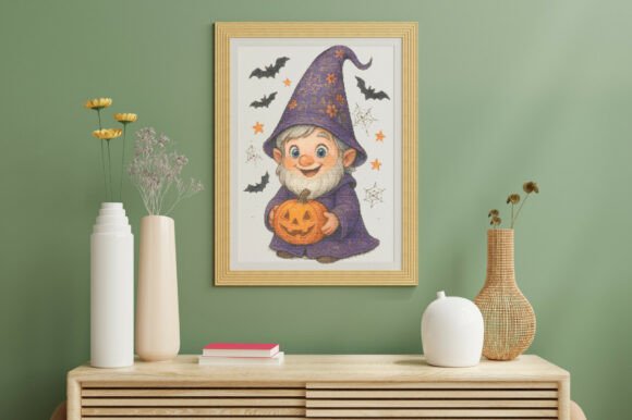 Magical Halloween Gnome with Jack