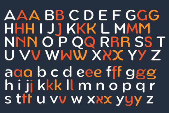 Pangirounded Regular Font PNG with transparent background - Preview 1