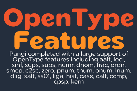 Pangirounded Regular Font PNG with transparent background - Preview 2