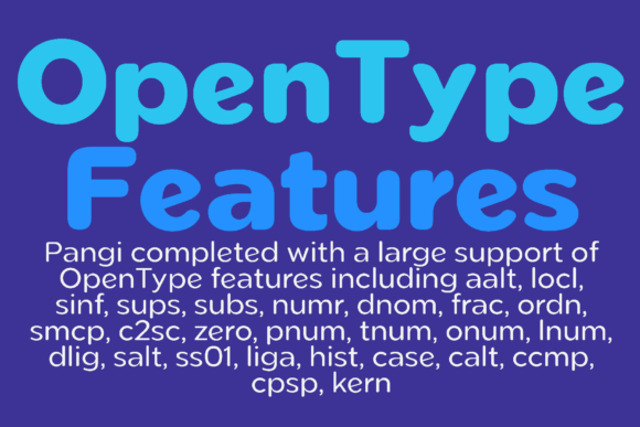 Pangiroundedcond Regular Font PNG with transparent background - Preview 2