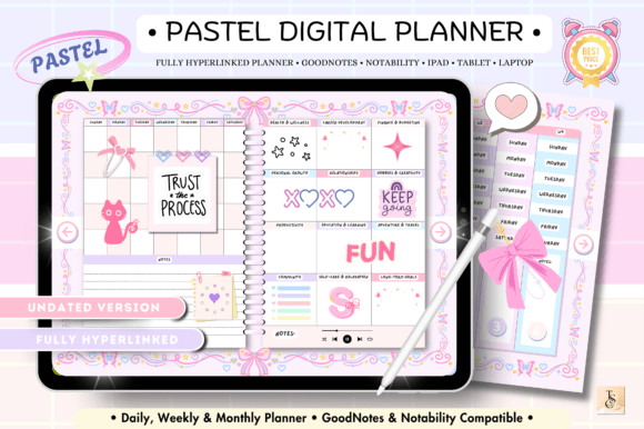 Pink Pastel Digital Planner
