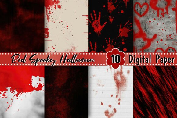 Red Spooky Halloween Background