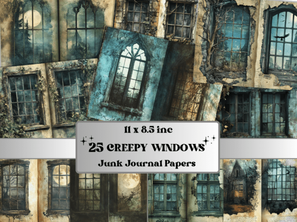 Creepy Window Double Papers Ephemera