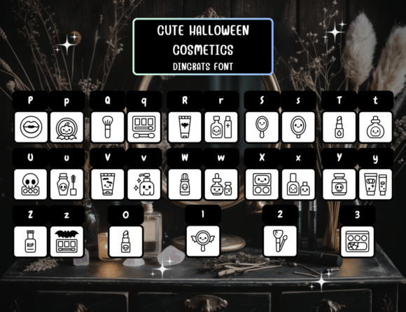 Cutehalloweencosmetics Regular Font font preview - 2