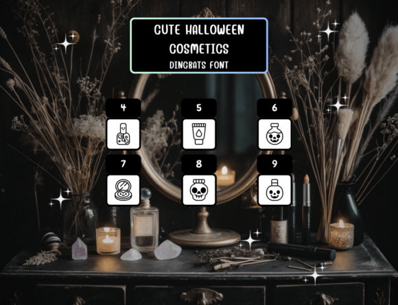 Cutehalloweencosmetics Regular Font font preview - 3
