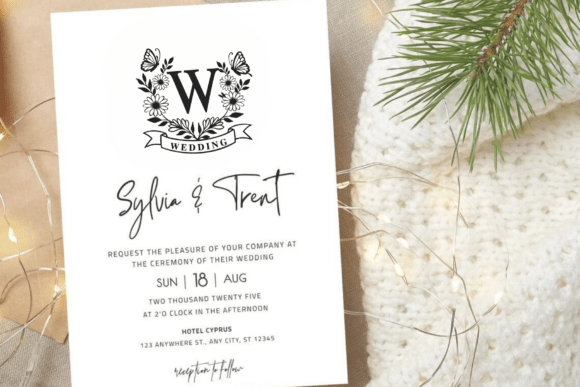 Daisy Monogram Font PNG with transparent background - Preview 2