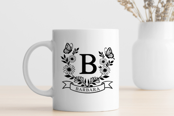 Daisy Monogram Font PNG with transparent background - Preview 4