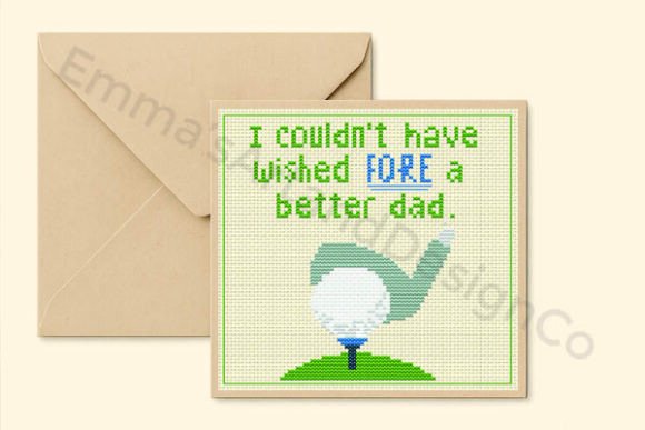 Father’s Day Cross Stitch Card