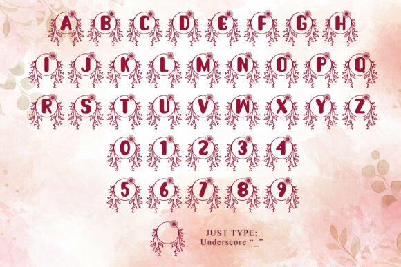 Florista Monogram Font - Preview 4