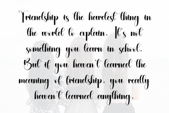 Friendship Font - Preview 4