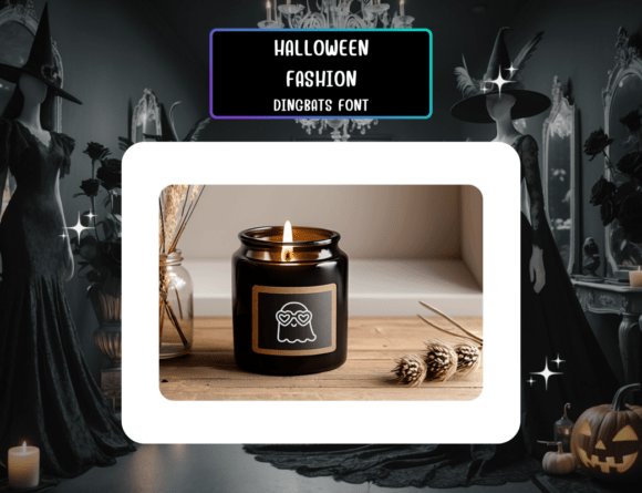 Halloween Fashion Font PNG with transparent background - Preview 6
