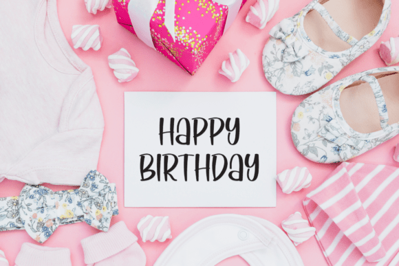 Happy Birthday Font - Preview 2