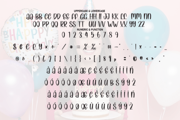 Happy Birthday Font - Preview 6