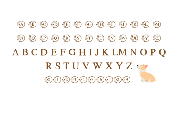 Love Dog Monogram Font font preview - 1